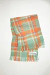 Acne Studios Wollschal Aus Mohair – Extra Gross In Orange,lilac,aqua Blue