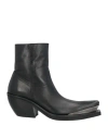 Acne Studios Woman Ankle Boots Black Size 6 Leather In Black