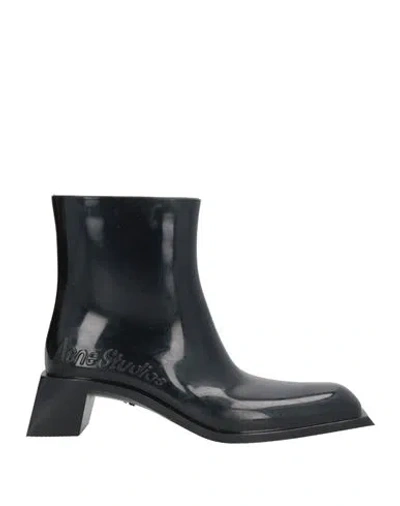 Acne Studios Woman Ankle Boots Black Size 8 Rubber