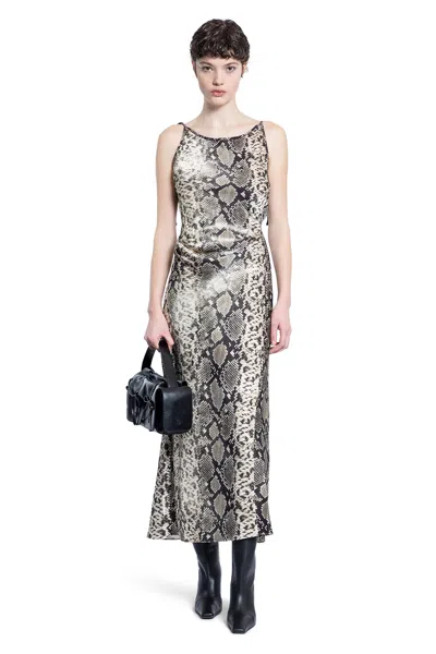 Acne Studios Woman Beige Dresses