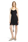 Acne Studios Draped Asymmetric Minidress In Black