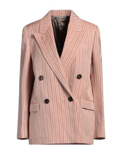 Acne Studios Woman Blazer Blush Size 6 Linen, Viscose In Pink