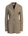 Acne Studios Woman Blazer Military Green Size 6 Wool, Viscose