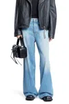 Acne Studios Woman Blue Jeans In Blue