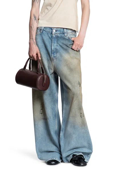 Acne Studios Woman Blue Jeans