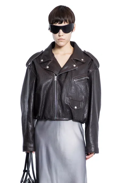 Acne Studios Woman Brown Jackets