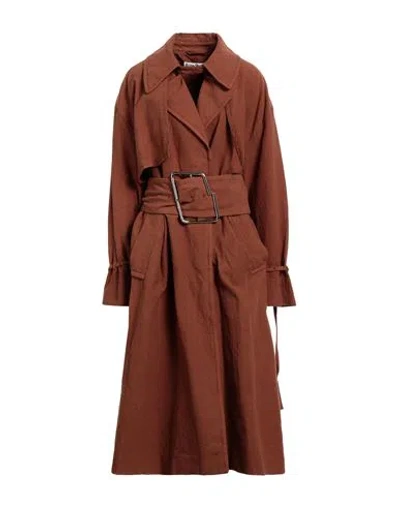 Acne Studios Woman Coat Brown Size 4 Cotton