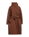 Acne Studios Woman Coat Brown Size 8 Wool, Nylon In Brown