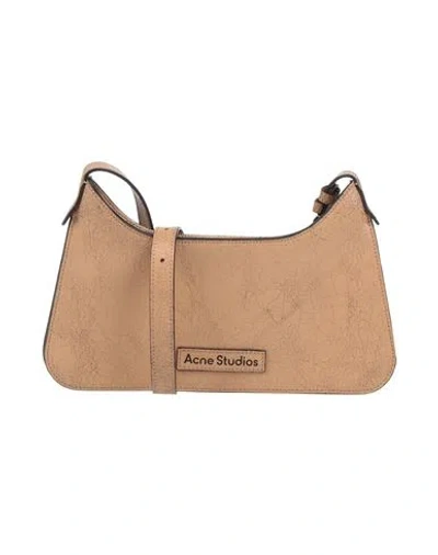 Acne Studios Woman Cross-body Bag Light Brown Size - Leather In Beige