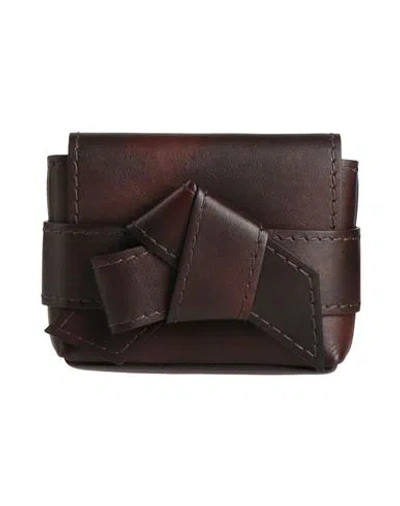 Acne Studios Woman Cross-body Bag Dark Brown Size - Calfskin, Lambskin