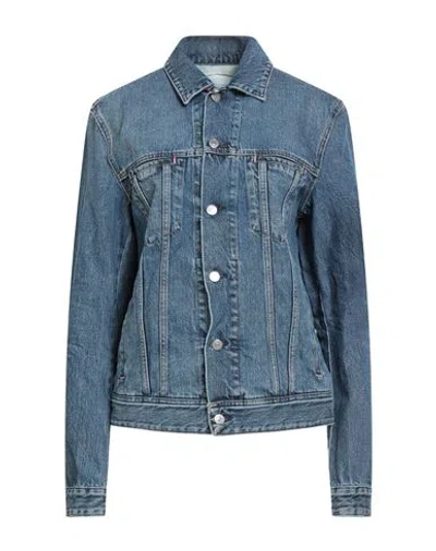 Acne Studios Woman Denim Outerwear Blue Size 2 Cotton