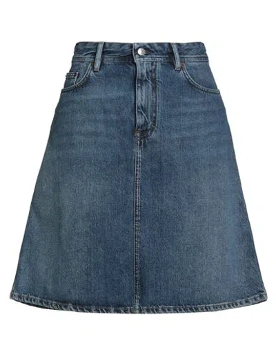 Acne Studios Woman Denim Skirt Blue Size 30 Cotton