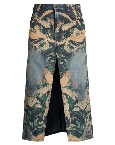 Acne Studios Woman Denim Skirt Blue Size 36 Cotton In Multi