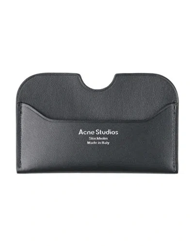 Acne Studios Woman Document Holder Black Size - Cowhide