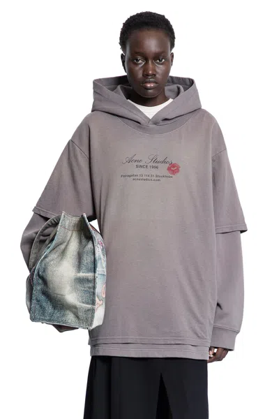 Acne Studios Woman Grey Sweatshirts