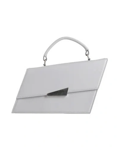 Acne Studios Woman Handbag Grey Size - Leather In Gray