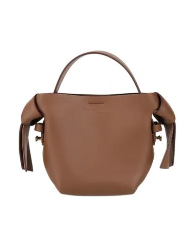 Acne Studios Woman Handbag Khaki Size - Soft Leather In Beige