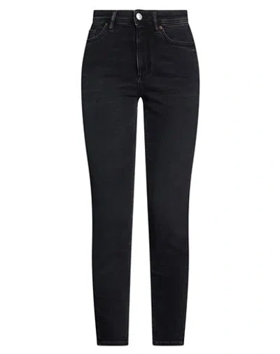 Acne Studios Woman Jeans Black Size 24w-30l Cotton, Polyacrylic, Elastane
