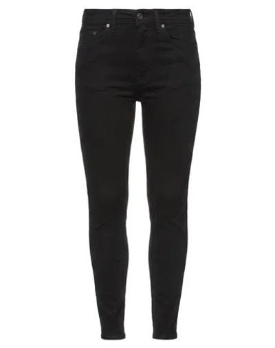 Acne Studios Woman Jeans Black Size 24w-30l Cotton, Polyester, Elastomultiester