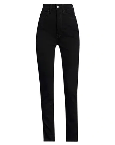 Acne Studios Woman Jeans Black Size 25w-30l Cotton, Elastane