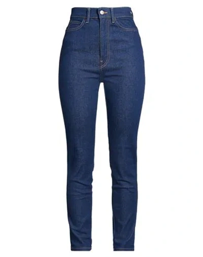 Acne Studios Woman Jeans Blue Size 25w-30l Cotton, Elastane