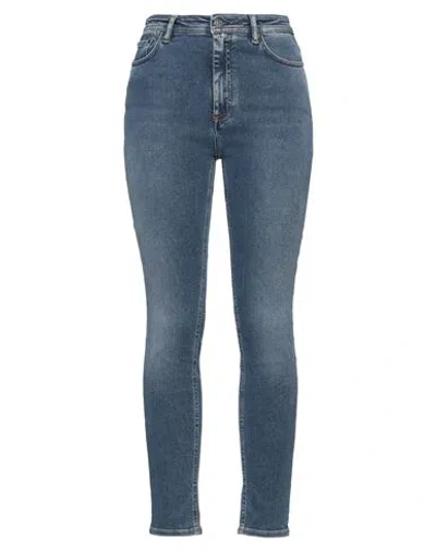 Acne Studios Woman Jeans Blue Size 25w-32l Cotton, Polyester, Elastane