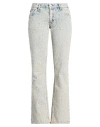 Acne Studios Denim-jacquard Low-rise Bootcut Jeans In Blue