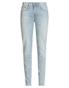 Acne Studios Woman Jeans Blue Size 30 Cotton, Elastane In Blue