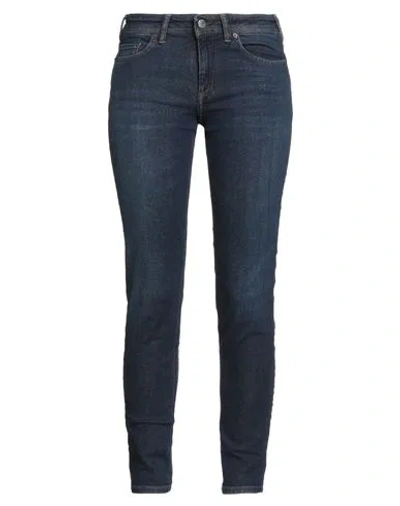 ACNE STUDIOS ACNE STUDIOS WOMAN JEANS BLUE SIZE 30W-34L COTTON, ELASTOMULTIESTER, ELASTANE