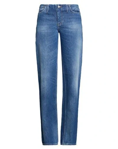 Acne Studios Woman Jeans Blue Size 36 Cotton, Polyester, Viscose