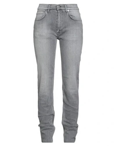 Acne Studios Woman Jeans Grey Size 30w-32l Cotton, Elastomultiester, Elastane In Gray