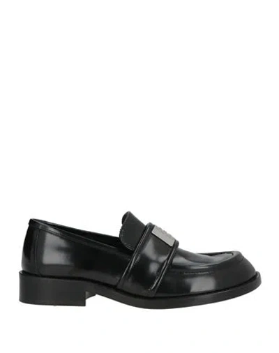 Acne Studios Woman Loafers Black Size 11 Leather