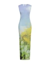 Acne Studios Long Dress Ombré Print In Blue