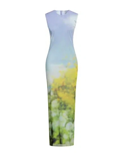 Acne Studios Woman Maxi Dress Light Blue Size L Nylon