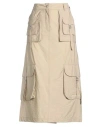 Acne Studios Multipocket Long Skirt Skirts Beige In Neutral