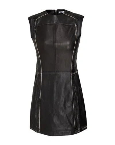 Acne Studios Woman Mini Dress Black Size 6 Lambskin