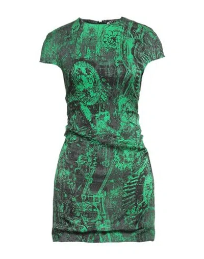 Acne Studios Woman Mini Dress Light Green Size 8 Viscose, Silk, Elastane