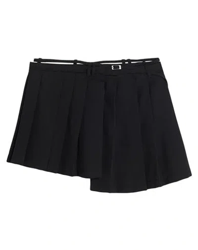 Acne Studios Woman Mini Skirt Black Size 6 Polyester, Wool