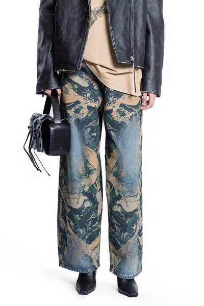 Acne Studios Woman Multicolor Jeans In Blue