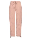Acne Studios Woman Pants Antique Rose Size 6 Cotton, Metallic Fiber In Pink