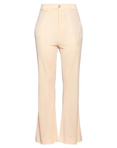 Acne Studios Woman Pants Apricot Size L Acetate, Nylon In Orange