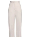 Acne Studios Woman Pants Beige Size 8 Polyester, Wool In Beige