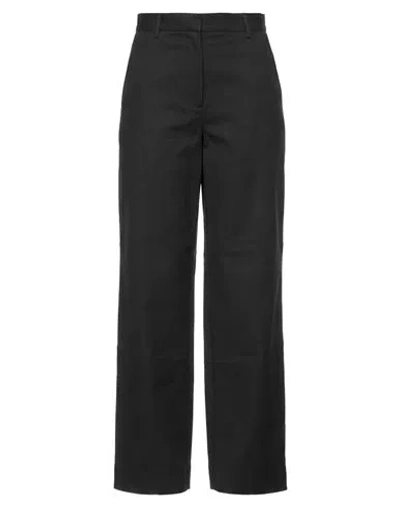 Acne Studios Woman Pants Black Size 36 Cotton In Animal Print