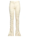 Acne Studios Woman Pants Cream Size 4 Linen, Viscose, Elastane In White