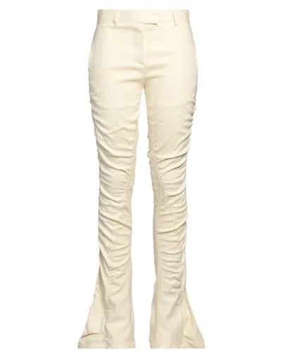 Acne Studios Woman Pants Cream Size 4 Linen, Viscose, Elastane In White