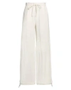 Acne Studios Drawstring-detail Palazzo Pants In White