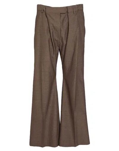 Acne Studios Woman Pants Dark Brown Size 4 Wool