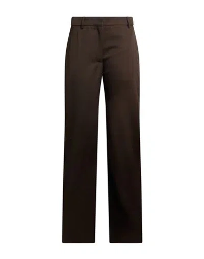 Acne Studios Woman Pants Dark Brown Size 4 Wool