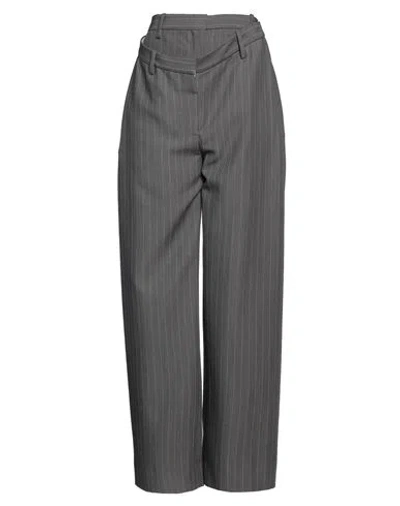 Acne Studios Woman Pants Grey Size 10 Viscose, Wool, Polyester