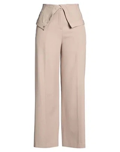 Acne Studios Woman Pants Light Brown Size 8 Polyester, Wool In Neutral